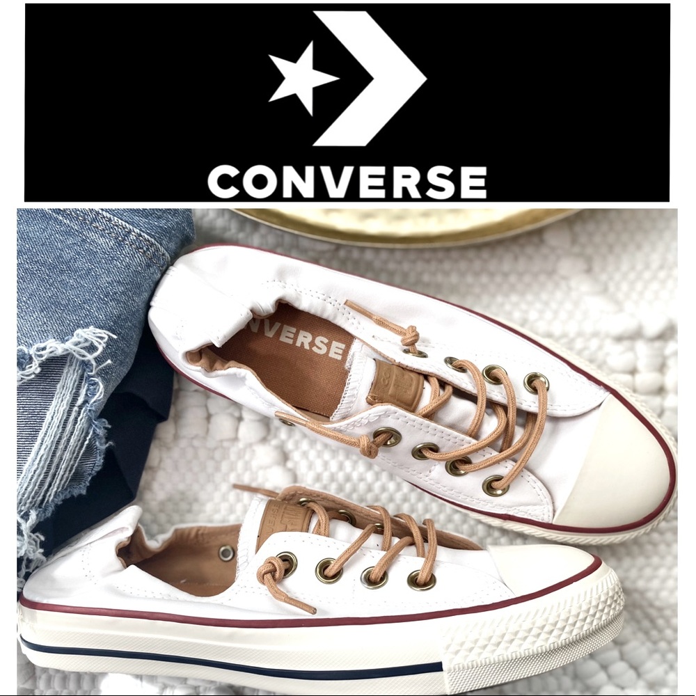 NEW🌟CONVERSE shoreline with leather laces
